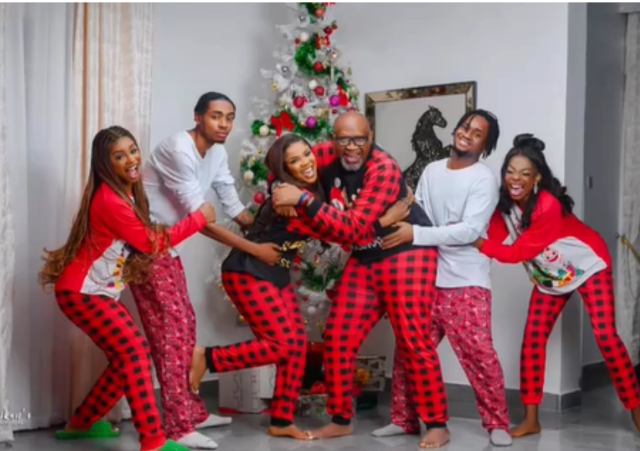 Iyabo Ojo And Her New Man Paul Okoye Shares Beautiful Christmas Themed Photos [Video]