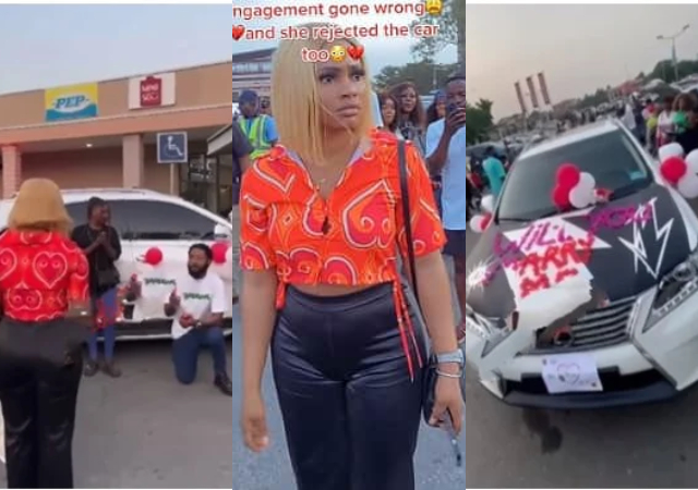 "We've dated for only 1 month"- Lady rejects lover who proposed with car