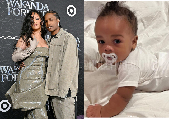 American singer, Rihanna finally unveils son’s face [Photos]