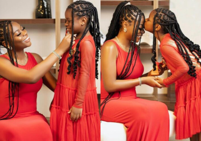 “Imade is a Gem” - Dorcas Fapson, Enioluwa, others gush as Sophia Momodu rolls out Christmas photos with daughter, Imade