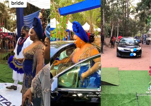 “Thank you for standing by me” – Groom surprises bride with brand new car on wedding day [Video]