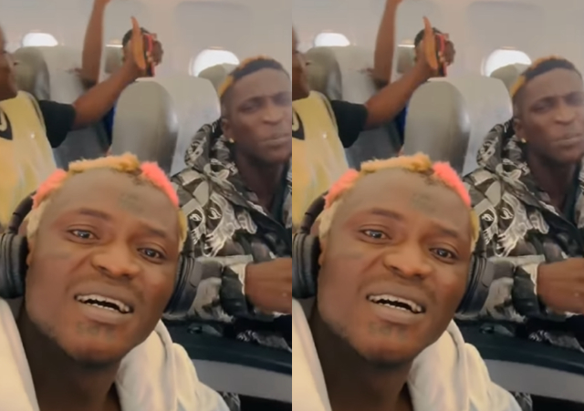 “Do Ritual, You Said No” - Portable Throws Jabs at Broke Nigerians After A Plane He Boarded Was Filled With Empty Seats [Video]