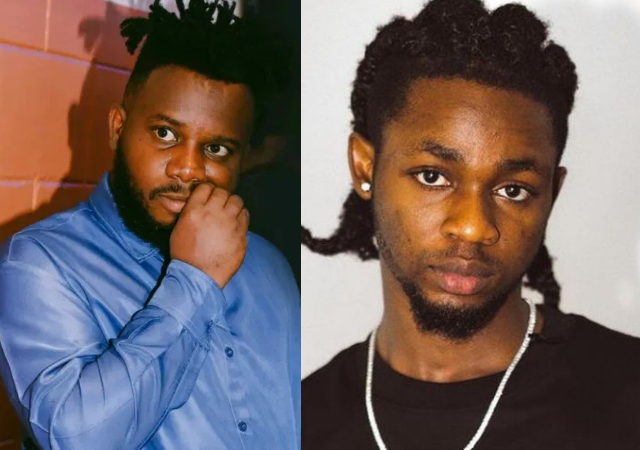 “Tag Omah Lay with your full chest”- Reactions as seemingly Sabinus claps back at singer Omah Lay following his 'Support' post