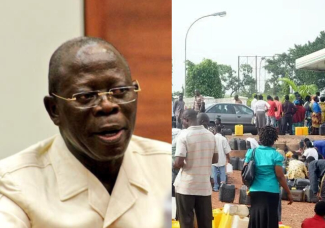 People are responsible for this- Adams Oshiomhole laments after paying N1,000 per litre to get fuel