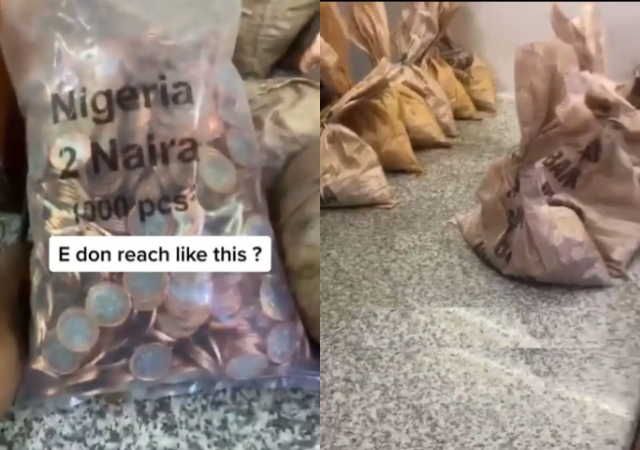 Customers lament as bank hands out coins amidst Naira notes scarcity [Video]