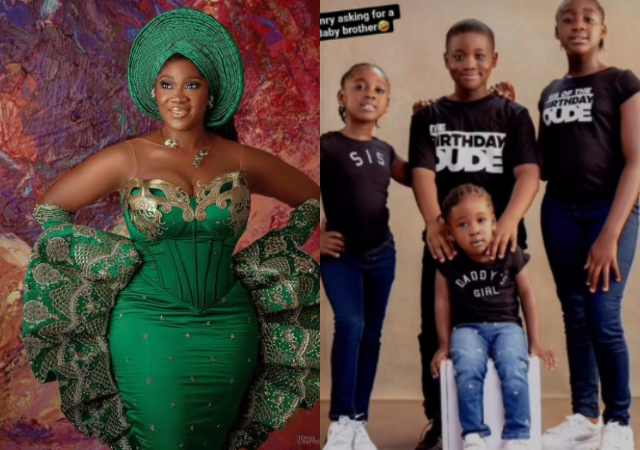 Actress, Mercy Johnson reveals her biggest fear about her kids