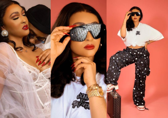 Sharing stunning photos of his valentine Queen, Olakunle Churchill expressed how blessed he is to have her as his life partner.