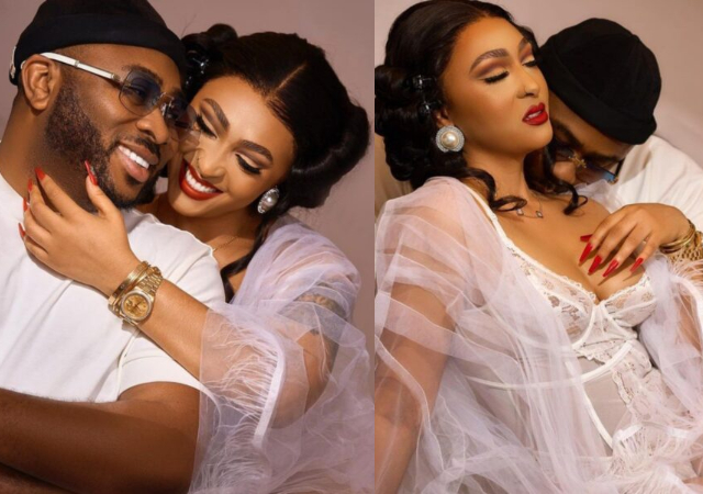 “We were meant to be”- Rosy Meurer to husband, Olakunle Churchill as she shares sizzling Valentine photos
