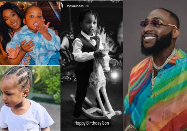 Davido’s third babymama, Larissa London marks son’s third birthday