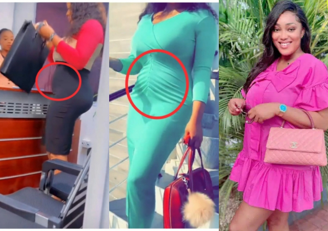Online 'womb wachers' react to Peggy Ovire’s protruding tummy in recent videos