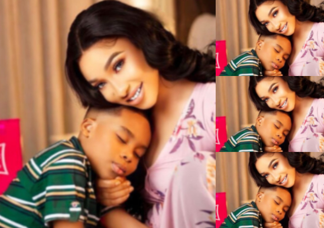 Tonto Celebrates Mother’s Day in Style, She Shares Beautiful Picture of Her Son