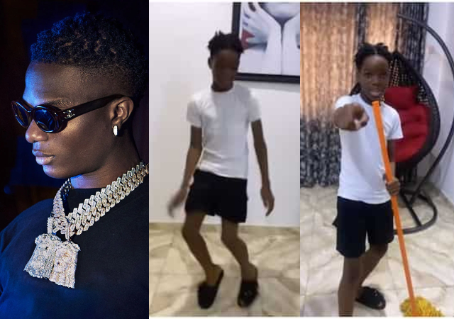 "E don tall pass machala, remember your papa say rap is dead"-Fans React to Clip of Wizkid’s 1st Son Tife Rapping