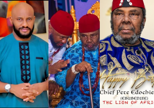 “My man for life and the best dad ever”- Yul Edochie celebrates father, Pete Edochie on his 76th birthday