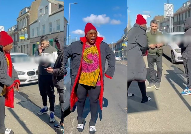 “Brother dash me cigar” – Destiny Etiko begs Oyibo men on UK street over intense cold - [Video]