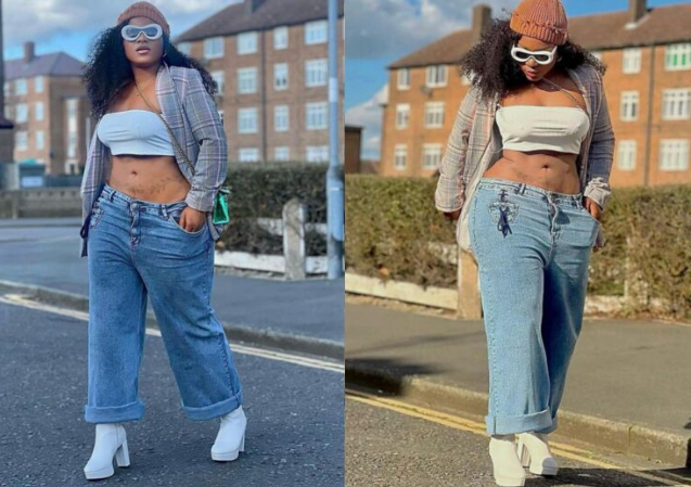"She try today"- Fans hail Destiny Etiko for stepping up in her fashion game as she disturbs the streets of London