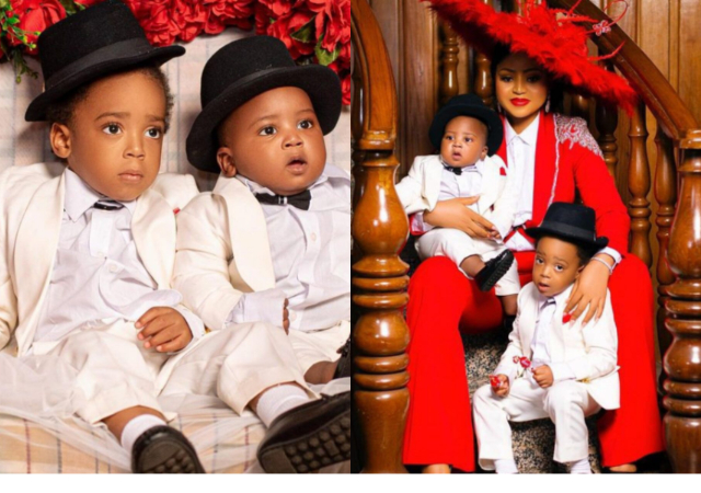 Netizens gush as Regina Daniels shows off the anchors in her life