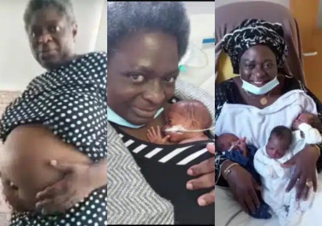 “Miracle of Life”- 54-year-old lady becomes mom to triplets after a 21-year wait [Video]