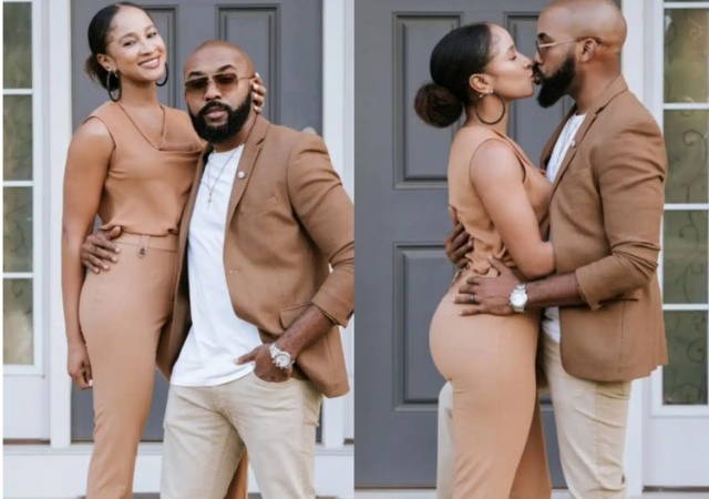 "Your star is so bright, even a blind man can see it - Adesua Etomi writes a romantic birthday note for husband, Banky W 