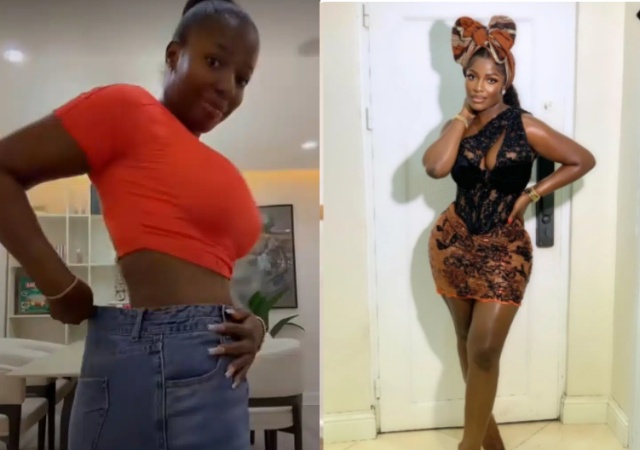 “Coping with big backside is not easy” Hilda Baci shows off her big waist; says she has problems with clothes [Video]