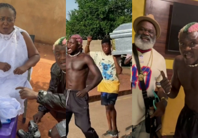 "Mama Ika"- Portable meets Ebele Okaro on set, teaches her Yoruba, video trends