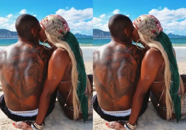 “Somebody’s son has finally found her” – Reactions as Tiwa Savage kisses mystery man in Brazil