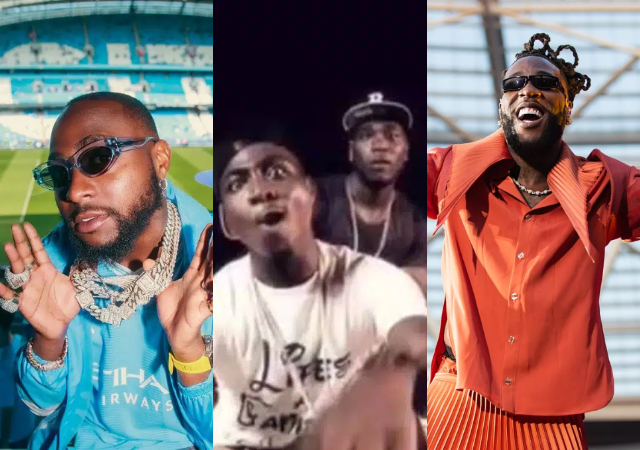 “Burna Boy was Davido’s video vixen in 2012” – Fan supports Davido over ‘New Cat’ comment