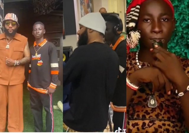 Video Of Young Boy Behind The Local Flute In Kcee’s Hit Song, Ojapiano, Surfaced, Gets Fans Talking