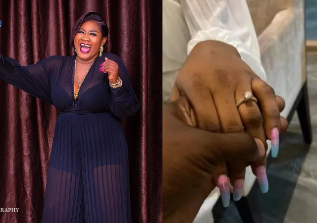 Anticipation and excitement as Yoruba actress Yetunde Bakare shares engagement photo