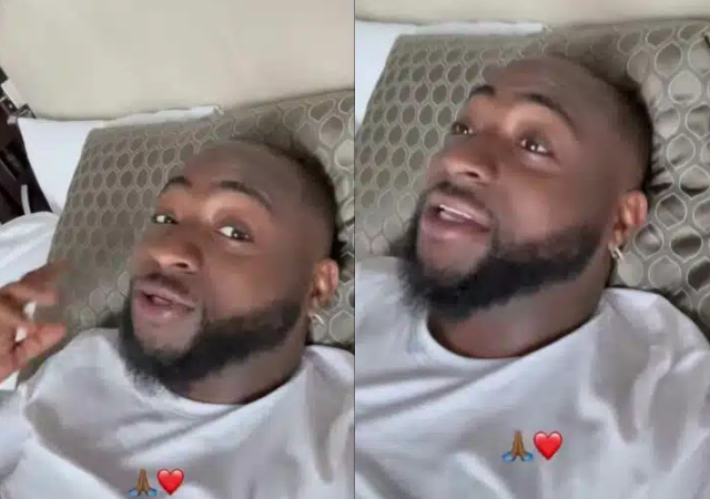 “No be woman voice I dey hear?” – New video of Davido in hotel room gets fans talking