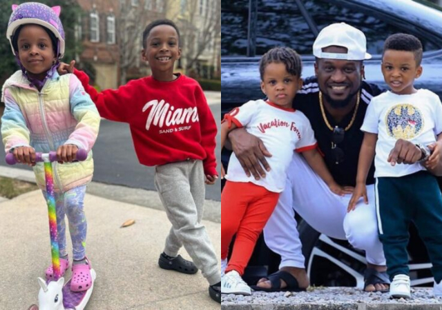 “My double blessings”- Paul Okoye celebrates his twins as they clock 6