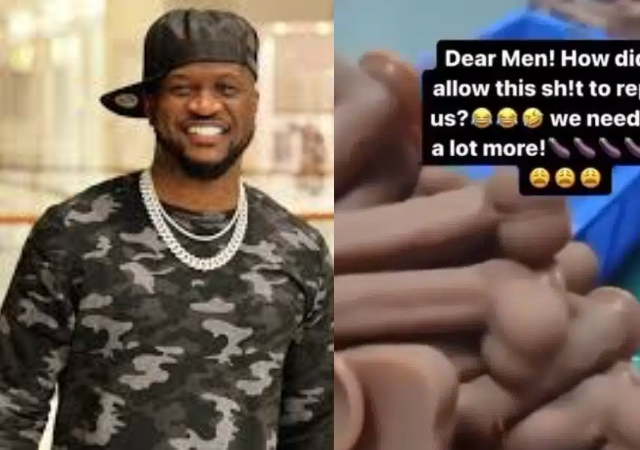 “Men, we need to do a lot more” – Peter Okoye reacts to video of d!ldo company