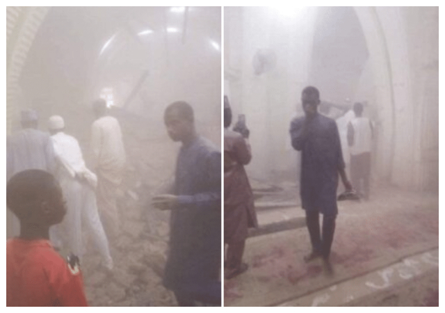 4 Persons Confirmed Dead As Central Mosque Collapses On Worshipers in Zaria