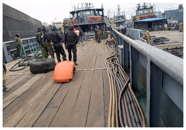 Navy Detains Vessel Carrying 350,000 Litres of Allegedly Stolen Diesel