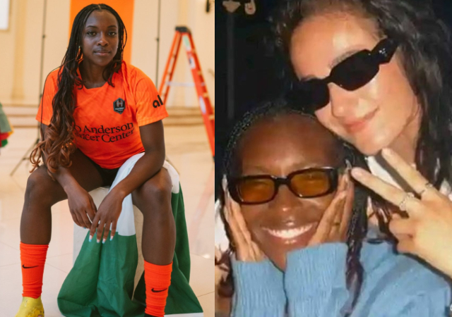 Nigerians in shock as Super Falcons star, Michelle Alozie shows off 'husband'
