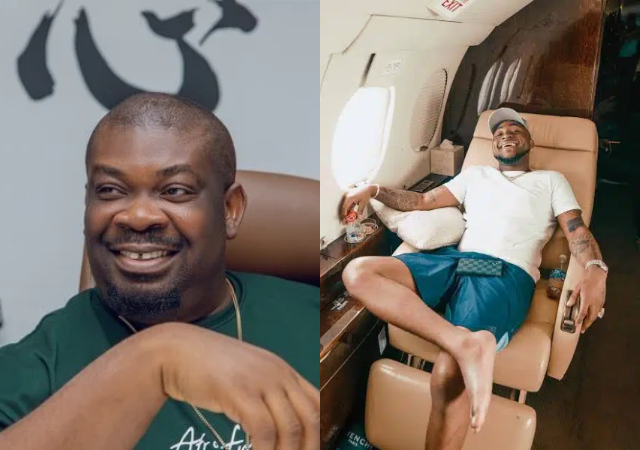 "Baba GOD run am"-Don Jazzy expresses desire to have private jet like Davido