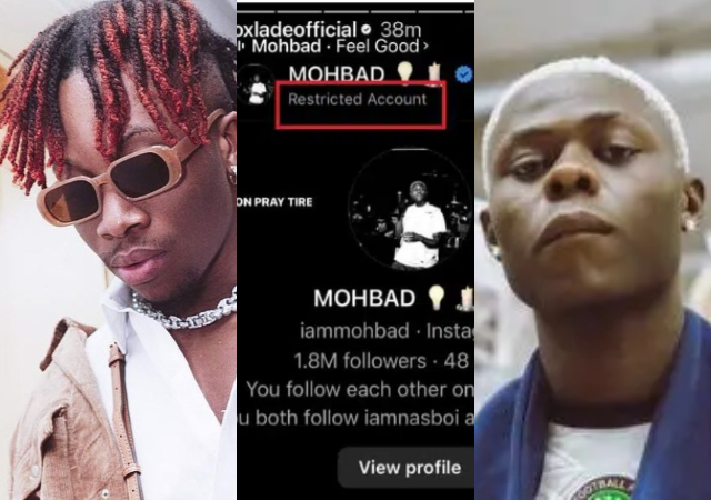 “He even worse pass Rema”-Outrage as Oxlade deletes post after fans drag him for restricting Mohbad’s account