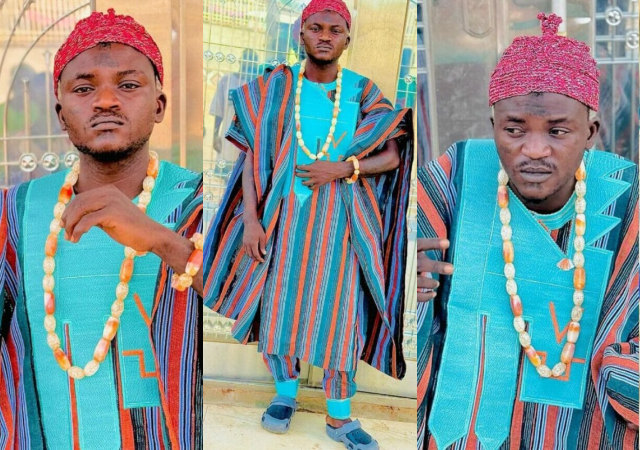 “King of the new wave Afrobeat”- Netizens give Portable a new name as he steps out wearing his chieftaincy regalia