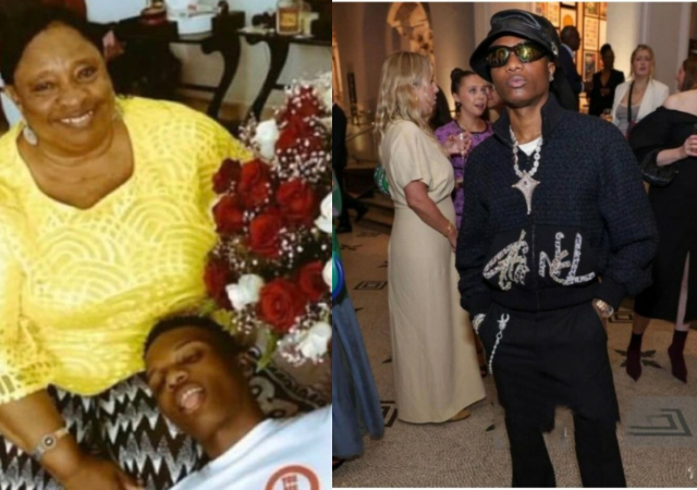 “Big Wiz don lean” – Reactions as Wizkid makes first public appearance following mum’s demise