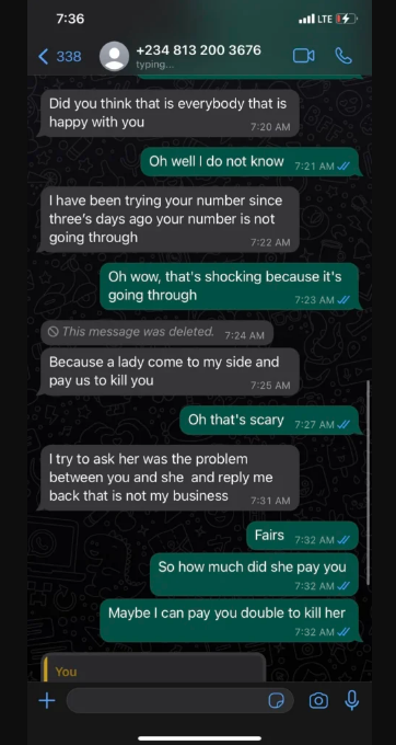 Lady reveals new scam format used on her by alleged hired assassin
