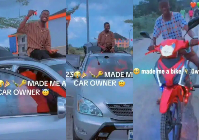 “2022 made me bike owner; 2023 made me car owner” – Man jubilates