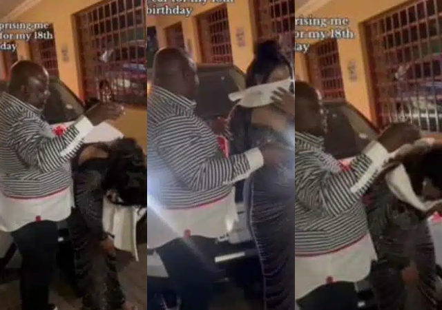 “Protect that man with your life” – Dad goes above and beyond to give daughter a car on 18th birthday