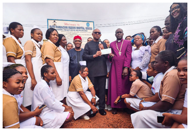 Peter Obi Donates N20m to Enugu Hospital