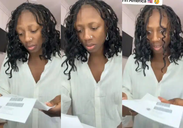 “When you wanted to become a citizen by marriage?” Netizens express worry as Korra Obidi opens a disappointing letter from U.S. agency