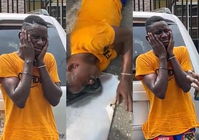 Young man who has perfected the act of faking epil£psy to sc@m people finally meets his waterloo in Lagos