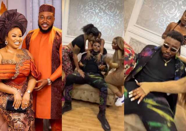 Nosa Rex’s wife 'utterly disappointed’ as husband gets cozy with heavily-endowed ladies in new video