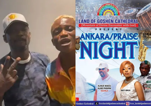 Outrage as Celestial church, C.C.C Land of Goshen Cathedral invites Portable and Pasuma to perform at their program