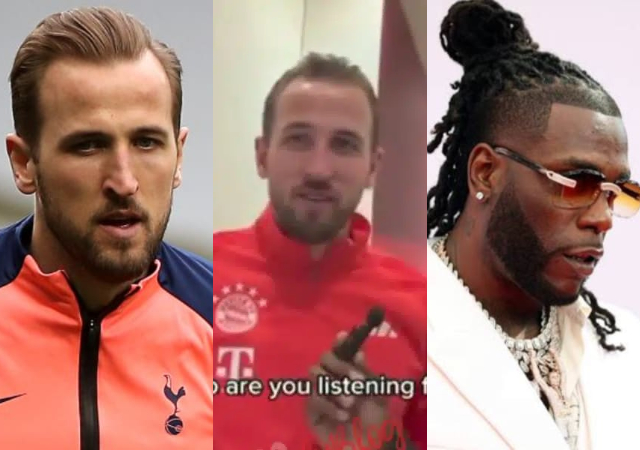 “He is my guy” – Bayern Munich striker, Harry Kane confesses his admiration for Burna Boy