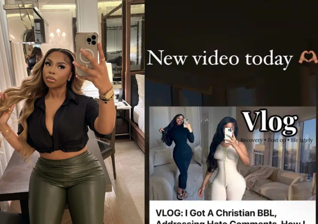 Christian BBL: US based Nigerian lady stirs reactions as she goes