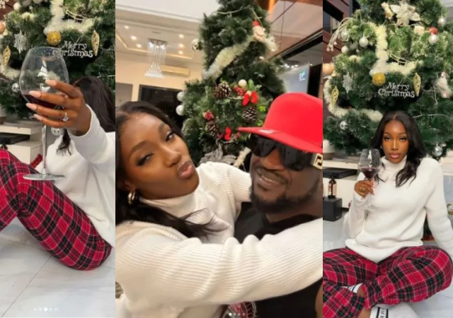 Singer Paul Okoye girlfriend Ivy Ifeoma stirs engagement rumours as she shows off ring
