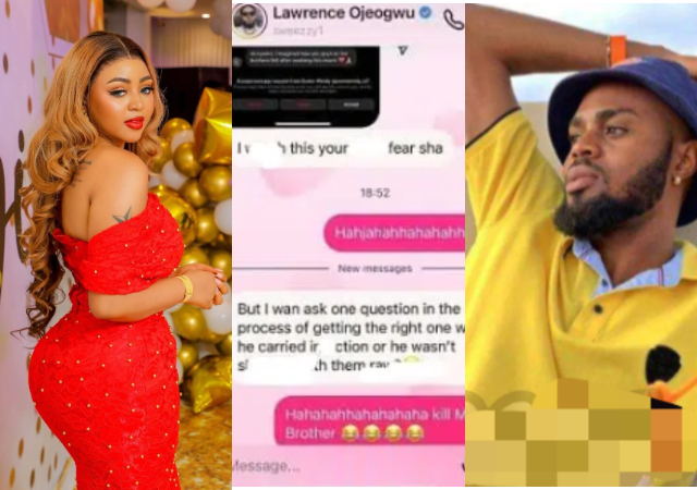 “Was he doing it with protection?”- Regina Daniels reacts as brother queries her in leaked chat